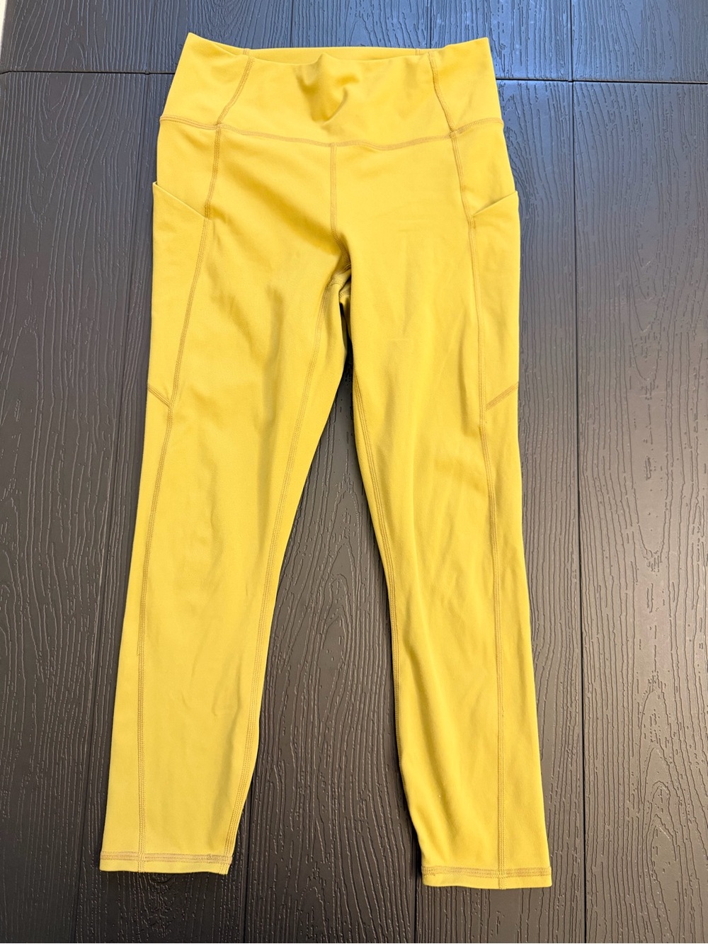Fabletics Yellow High-Waist Pocket Leggings